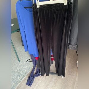 Notations Black Velvet Trousers